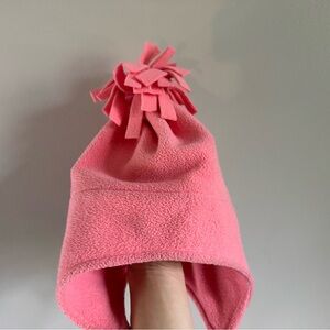 Adorable Pink Fleece Kids Hat with Tassel